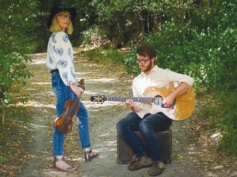 Christchurch gypsy jazz duo Fiona Pears & Connor Hartley-Hall